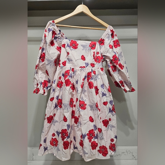 Tuckernuck Hyacinth House Pink Floral Square Neck Veronica Dress (Small NWT) - Picture 5 of 6